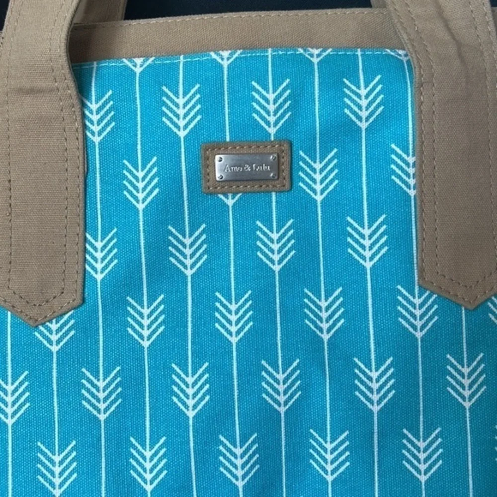 AME & LULU TOTE‎ BAG CANVAS NWOT  WITH NYLON LINER